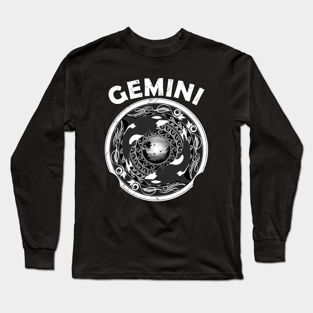 Gemini Orca Twins Long Sleeve T-Shirt by NicGrayTees